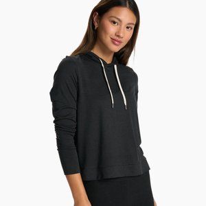 Vuori Women's Halo Essential Hoodie - Black Heather | M